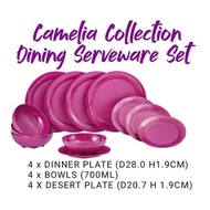 Set Pinggan Mangkuk Tupperware / Camellia Collection Dining Serveware Set Tupperware