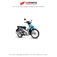 Plastic Set - Cover - Early 2009 Honda Wave 110Rs Blue 203 E1 E2 E3 E4-A