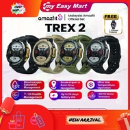 ⭐ ⭐READY STOCK⭐ ⭐ 【 】Amazfit T Rex 2  T Rex Pro Fitness Smartwatch (Official Store Amazfit Malaysia Warranty)T-Rex 2 Trex2 Trex 2