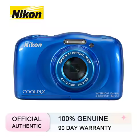 【New】Nikon COOLPIX W100 Digital Camera Student Camera Mini Portable Kids Camera 13MP WiFi HD Video C