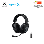 Logitech G PRO X Wireless LIGHTSPEED Gaming Headset with Blue VO!CE Mic Filter Tech 50 mm PRO-G Drivers and DTS Headphone:X 2.0 Surround Sound 20+ Hour Battery Life for PC PS5 PS4 Switch Black