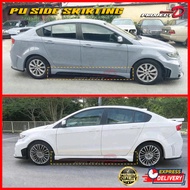 💥Ready Stock💥Proton Preve *Black Bison* Design PU Side Skirting ( Without Paint)