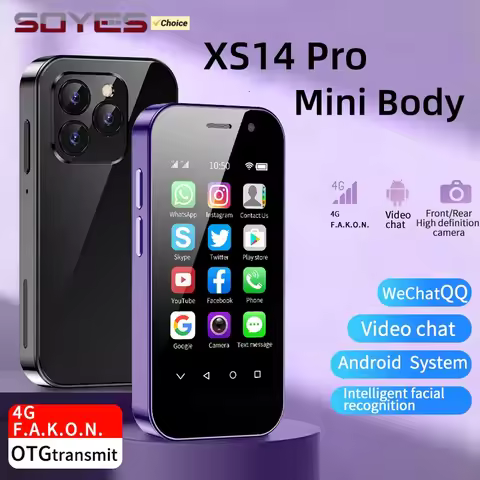 SOYES XS14 PRO 4G Small Smartphone 3.0inch 2GB RAM 16GB ROM Dual SIM MTK Type-C BT4.0 LTE 5MP 2000mA