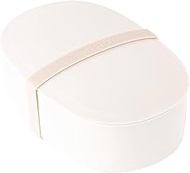 Ansio Lunch Box, Fluffy, Easy to Clean, 22.0 fl oz (650 ml), White, Made in Japan, Dishwasher Safe, 