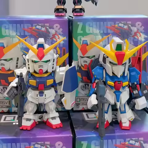 Genuine Toptoy Bandai Z Blind Box Qmsv Mini Izgundam Series Figurine Desktop Ornament Gift Mystery B