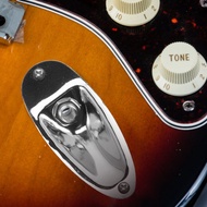 Stratocaster Electric Guitar Jack Plate Socket with Chrome Output HJ-001