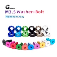 1Set M3x6 8 10 12 14 16 18 20 25 30 Aluminum Flat/Countersunk Head Allen Hex Socket Cap Screw Washer