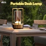 Vfocs Rechargeable Table Lamp: Portable Desk Lamp with Dimmable Night Light for Living Room, Dining 