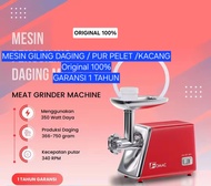 H01 Mesin penggiling daging 350w 350 W ORI 100% ALAT PERALATAN GILING PUR VOER SAYURAN KACANG PENGHA