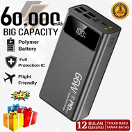 [SG Ready Stock] 100% original 60000mAh powerbank fast charging With 4 USB 3 inputs Portable charger