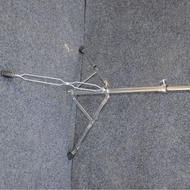 Set Drum Kaki Dua Cymbal Stand Aksesori Instrumen Set Drum Cymbal Stand Gantung Terus