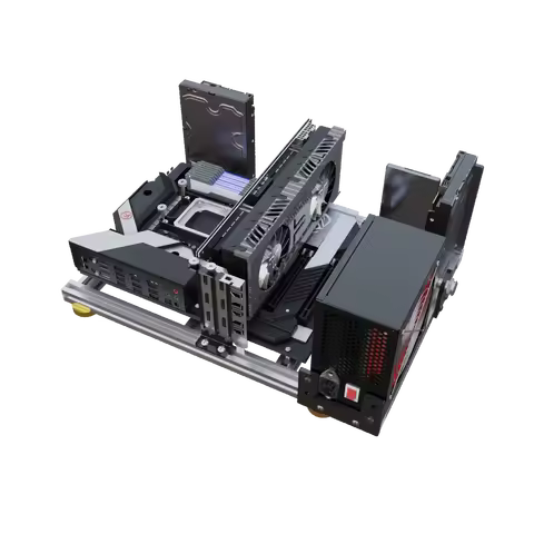 Aluminum Open Computer Case Support ITX Mini Motherboard Support Dual X79 X99 Water Cooling