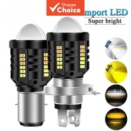 12V H4 H6 BA20D LED Motorcycle Headlight White Hi/Lo Beam Spotlight Bulb Scooter ATV Moped