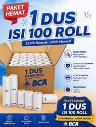 Paket murah 1 dus isi 100 roll kertas struk thermal 57x40mm Logo BCA
