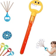 5 Claw Smiley Bubble Stick, 32 Holes Bubble Wand Handheld Smiling Face Bubble Stick, Smiling Face Bu
