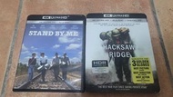 4K Blu-ray stand by me + hacksaw ridge