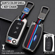 For Ford Territory Ranger T6 T7 WL Fiesta Everest Remote Car Key Cover Metal Key Fob Shell Accessori