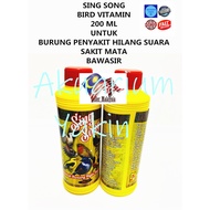 4077 SING SONG BIRD VITAMIN 200 ML BURUNG PENYAKIT HILANG SUARA / SAKIT MATA / BAWASIR