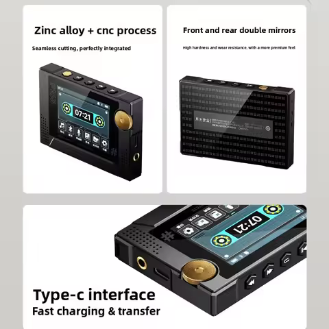 MOON BOX F160 Portable MP3 MP4 Music Player Aluminum Alloy Body 2.4-inch ALPS Encoder Bluetooth Loss
