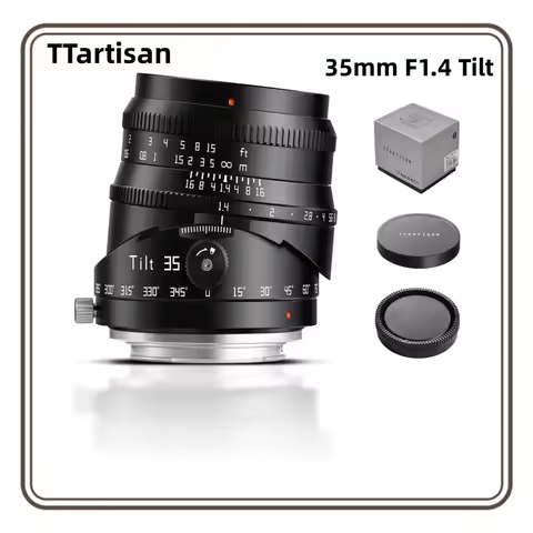 TTARTISAN 35mm F1.4 Tilt Prime Lens APS-C Large Aperture Manual Focus Camera Lens For Sony E Fujifil