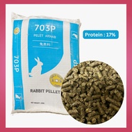 [25KG] [703P] Makanan Arnab Gold Coin / Rabbit Food Pallet [ Arnab | Guinea Pig | Landak ] 703 P