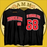 ₰ TRISKELION TAU GAMMA PHI 1968  55th Frat Shirt for Men P13 White Tee