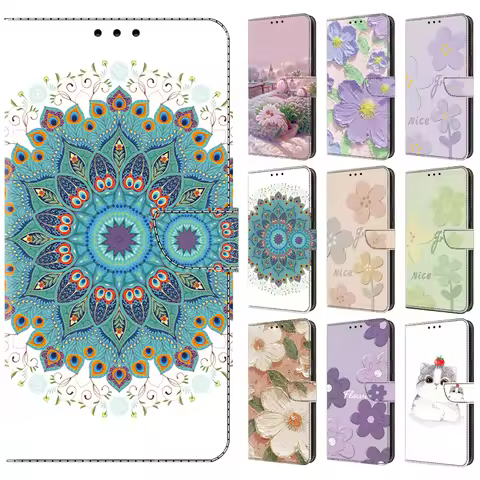 3D Pattern Painted Magnetic Flip Leather Cover Wallet Case For Google Pixel 9 9a 8 8a 7 7A 6 6A 5 5A