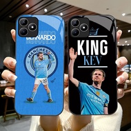 YS-62 Kevin De Bruyne HD Glass Casing for Oppo A3X A3i A40 Realme C53 C31 C35 GT 6 Narzo N53 50A Pri