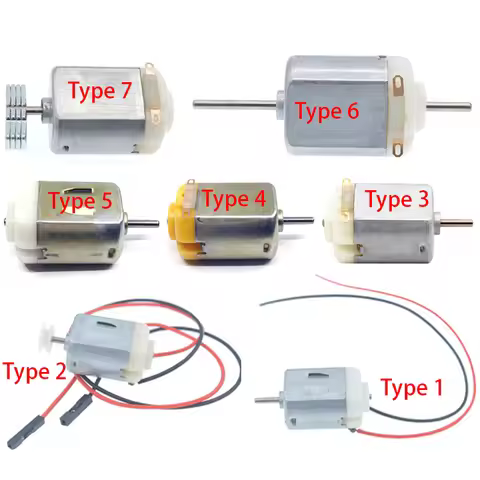 1Pc 130 Micro DC Motor 3V-6V Mini DC Motor DIY Toys Hobbies Smart Car Four Wheel Drive Car Boat Engi