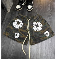 Embossed Khaki Camo Shorts x Denim Tears TR7HOUSE