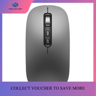 TECHCHIP-AI Smart Voice Mouse Voice to Text Mouse Rechargeable 2.4G Wireless Bluetooth Mouse Voice I