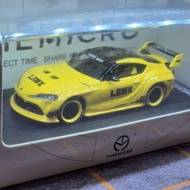 Time Micro 1/64 LB WORKS GR Toyota Supra + Figure