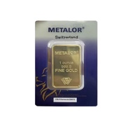 1 OZ METALOR SWITZERLAND GOLD BAR REPLICA – HADIAH / KOLEKSI / DUMMY KESELAMATAN