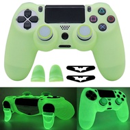 Glowing Soft Silicone Controle Case For PS4 Controller Games Accessories Gamepad Joystick Case Cover for Playstation 4 Slim Pro Controller Skin