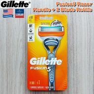Gillette® Fusion5™ Razor Handle + 2 Blade Refills ชุดมีดโกน ยิลเลตต์ ฟิวชั่นไฟ้ว์