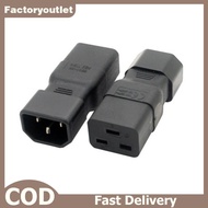 FCMY IEC320 Male C19 to Female C14 Power Adapter Mains Extension Connector FAC