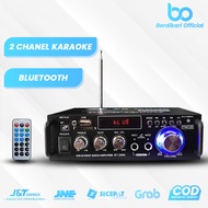 Ampli Amplifier Bluetooth 600W Karaoke Home Theater FM Radio