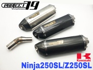 🔥 Project79 Exhaust 🏍 Kawasaki NINJA250SL / Z250SL 🏍 Slip On Piping Muffler Stainless Steel Ekzos Ninja 250 SL NINJA250 SL Z 250SL Z250 SL Project 79 Motor Accessories Motorcycle Accessories Exhaust Pipe QPM04SV/BK/CB/CCB 🔥