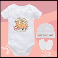 Good Quality 100 Cotton White Romper For Baby Boy Perfect Gift For 6 12 Months Old Customizable name