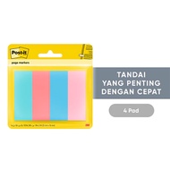 3M™ Post-it® Penanda Halaman Floral Fantasy Page Marker 671-4ASST 1x3 inci 4 Pad - Menandai dengan c