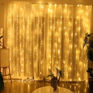 ✺USB Battery Operated Silver Wire String Lights Garland / LED Wall Fairy  Firefly Christmas Curtain