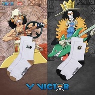 台灣 VICTOR x ONE PIECE 聯乘系列 運動襪 烏索普 / 布魯克