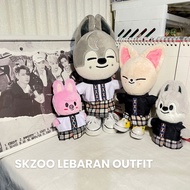 SKZOO Lebaran Outfit Plush Muslim Clothes Doll Sarong Stray Kids Wolfchan Leebit Dwaekki Jiniret Han