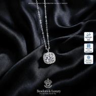 Beadora 1ct Moissanite Necklace Authentic S925 Sterling Silver Diamond Substitute Jewelry