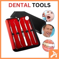 Set Pembersih Gigi Teeth Cleaner Kit Dental Tools Teeth Cleaning 304 Stainless Steel with Mouth Mirr