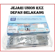 [100% ORIGINAL ] SPOKES SPOKE LIDI JEJARI UNION SAIZ RXZ CHROME (SILVER)  FRONT - 180 / REAR - 163