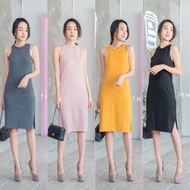 NARA 19 SHOP เดรสเว้าไหล่ ผ่าข้าง TOPSHOP