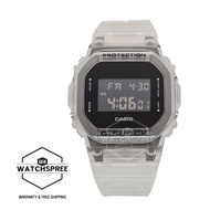 Casio G-Shock Transparent Pack Series DW-5600 Lineup White Semi-Transparent Resin Band Watch DW5600SKE-7D DW-5600SKE-7D