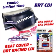 EX5 DREAM HP SEAT COVER LEATHER THAI THAILAND SARUNG SIT DUDUK SEAT COVER REPLACEMENT BLACK STANDARD