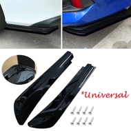 Universal Rear Bumper Splitter Diffuser Bright Black Side Winglets Canard Auto Body Protector Access